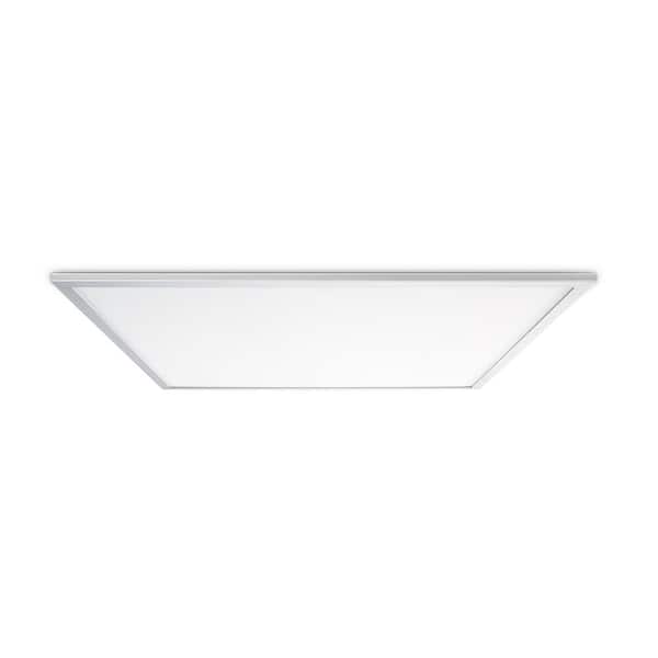 Leviton Skytile 40-Watt Brushed Aluminum 2 x 2 Integrated LED Flat Panel Light, Cool White Temperature