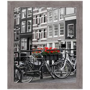 Pinstripe Plank Grey Narrow Picture Frame Opening Size 20 x 24 in.