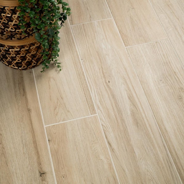 Benson Park Beige 9 in. x 47 in. Matte Porcelain Floor Tile (2.94 sq. ft./Each) Benson Park Beige 9 in. x 47 in. Matte Porcelain Floor Tile (2.94 sq. ft./Each)