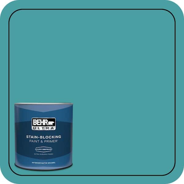 BEHR ULTRA 1 qt. #M460-5 Aqua Fresco Extra Durable Satin Enamel Interior Paint & Primer