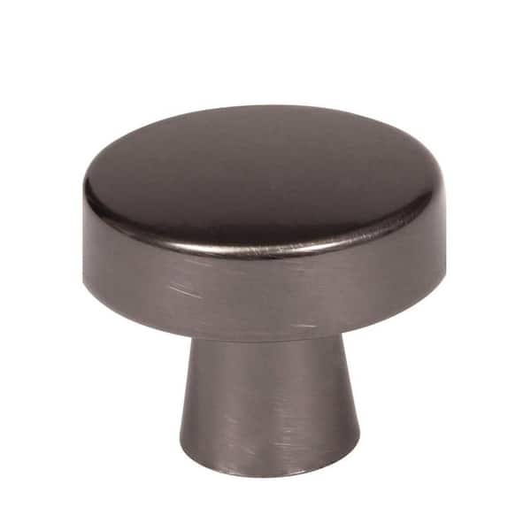Amerock Blackrock 1-5/16 in (33 mm) Diameter Gunmetal Round Cabinet Knob