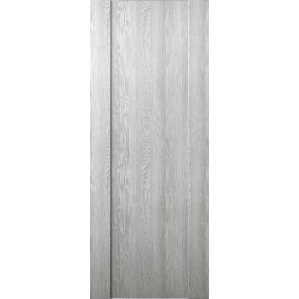 Vona 01 36 in. W x 80 in. H x 1-3/4 in. D 1-Panel Solid Core Ribeira Ash Prefinished Wood Interior Door Slab -  Belldinni, 163208