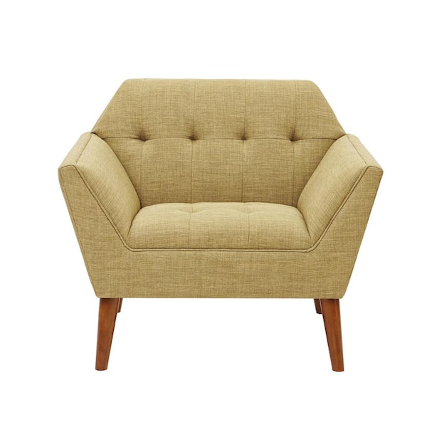 INK+IVY Newport Pale Green Tufted Lounge Arm Chair