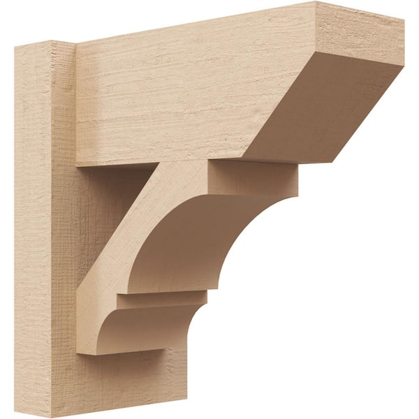 Ekena Millwork 6 in. x 12 in. x 12 in. Primed Tan Urethane Outlooker