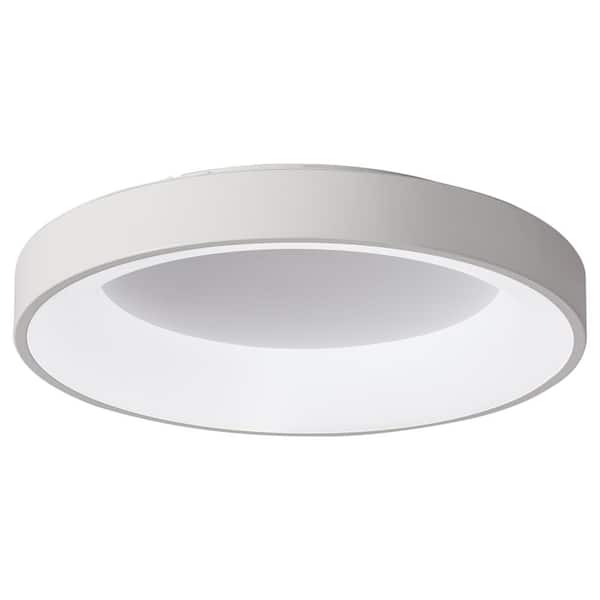 aiwen 23.6 in. 1-Light Simply Circle Flush Mount LED Ceiling Lamp