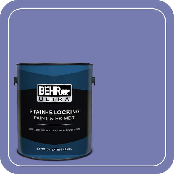 BEHR ULTRA 1 gal. #620B-6 Magic Moment Satin Enamel Exterior Paint & Primer