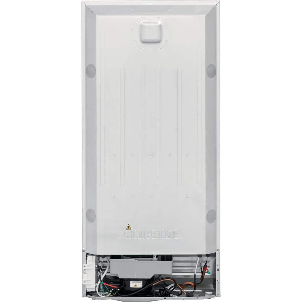 White Energy Star Top Freezer Refrigerator with Ice Maker