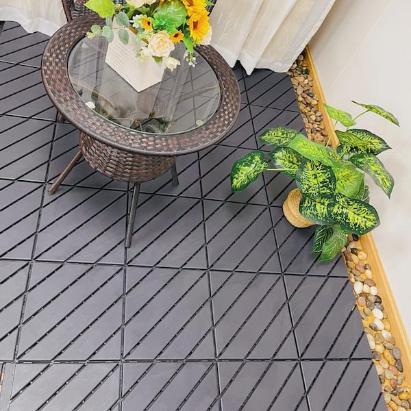GOGEXX 1 ft. W x 1 ft. L Outdoor Backyard Striped Pattern Square