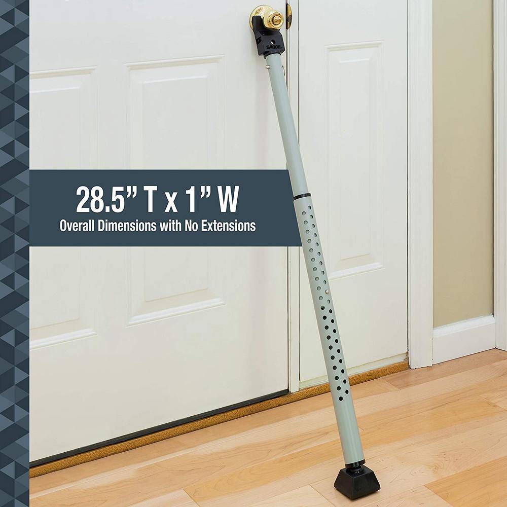 Adjustable Steel Door Security Bar with Vibration Alarm