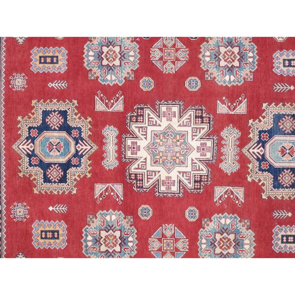 Tribal Red/Ivory 8 ft. x 10 ft. Oriental Area Rug