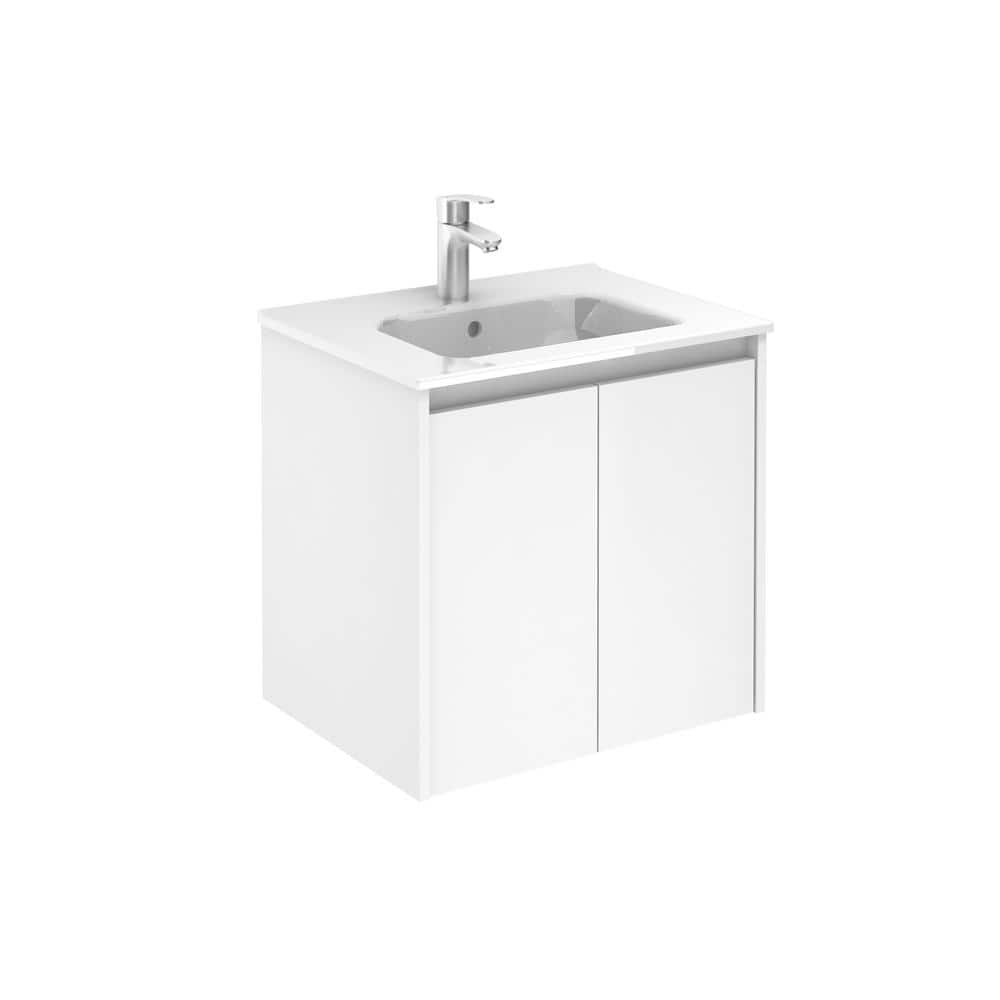 ROYO Sansa 24 in. W x 18 in. D 2/Doors Vanity in White with Ceramic