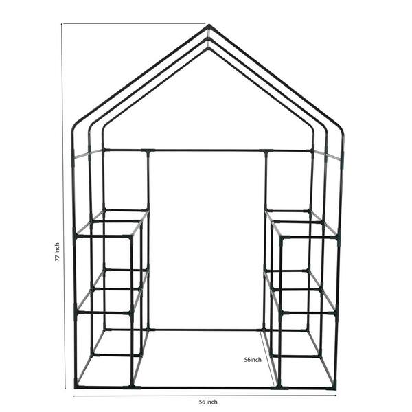 Ogrow Deluxe WALK-IN 6 Tier 12 Shelf Portable GREENHOUSE 