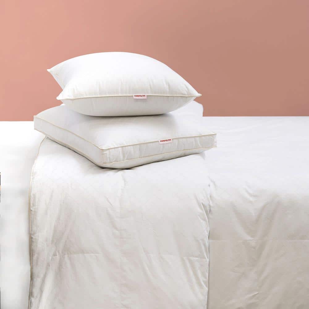Diamond Luxe White Hypoallergenic Gusset Pillow, Standard Size