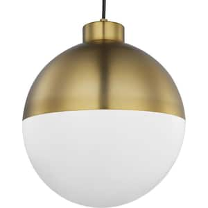 Globe LED 1-Light Brushed Bronze LED Pendant Light