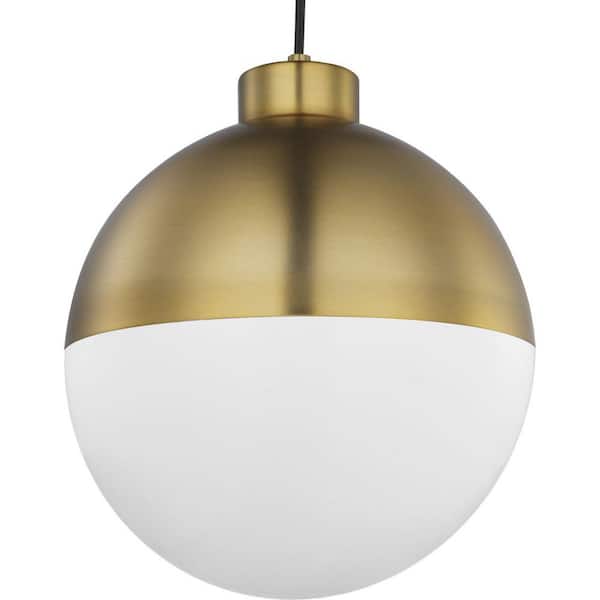 Progress Lighting Globe LED 1-Light Brushed Bronze LED Pendant Light