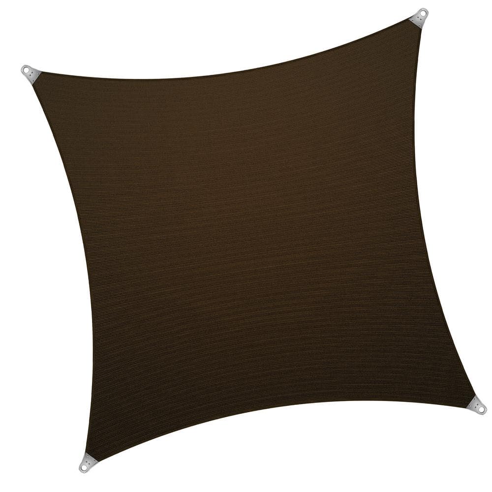 22 ft. x 24 ft. Rectangle Super Ring Sun Shade Sail 260 GSM Heavy Duty - Brown price history on PriceWatchPro