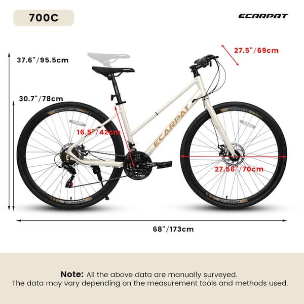 Hybrid Bike Women's Mountain Bike Size Chart Inches Women&