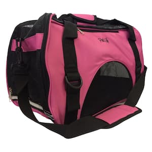 Pet Life Narrow Shelled Perforated Collapsible Military Grade Transportable  Carrier Pink-medium : Target