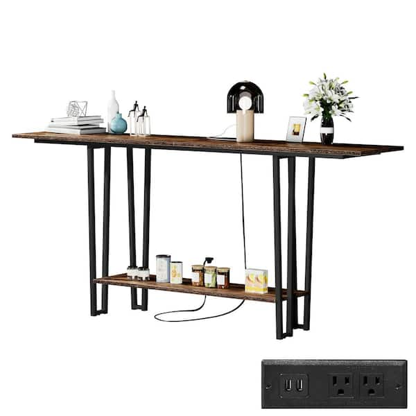 Thin Metal rectangular console table CS5120