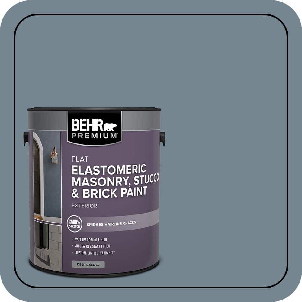 BEHR PREMIUM 1 gal. #N480-5 Adirondack Blue Elastomeric Masonry