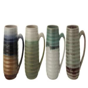 Storied Home 8 oz. Greige Stoneware Mug (Set of 4) DF6380SET - The Home  Depot