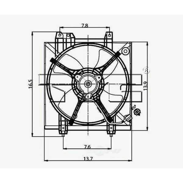A/C Condenser Fan Assembly