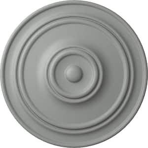 21-7/8" x 2-3/8" Classic Urethane Ceiling Medallion (For Canopies upto 5-1/2"), Primed White