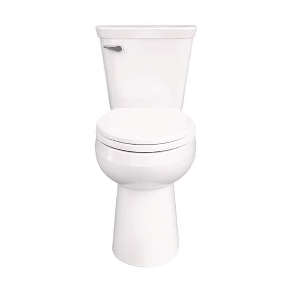 Viper Select 12 in.Rough-in 2-Piece 0.8 GPF Single Flush Elongated Chair Height Toilet in White Soft Close Seat Included