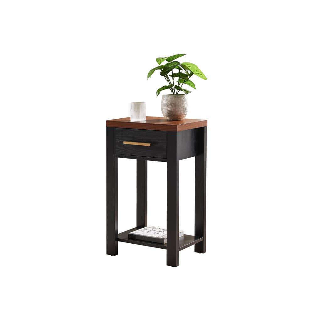 Signature Home SignatureHome Sendero 12 in. W Black/Walnut Finish