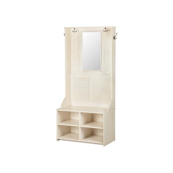 Graham Antique White Hall TreeGM8108HTAW The Home Depot