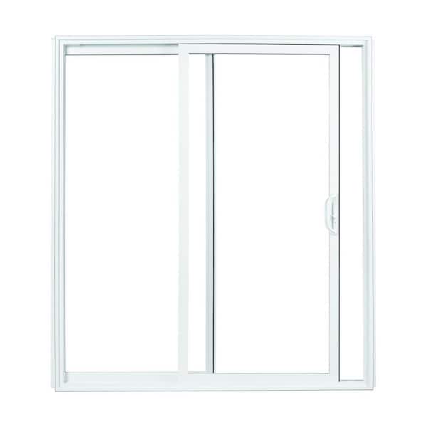 American Craftsman 70 Series 72 in. x 80 in. White Reversible Handing Vinyl Sliding Patio Door, Low-E SC Glass, DP 50
