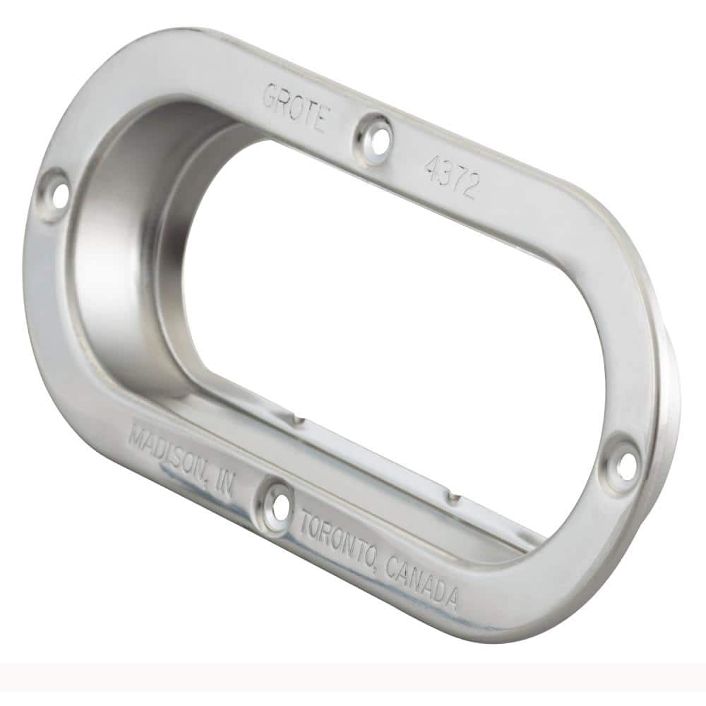 Theft-Resistant Mounting Flange for 6 in. Oval Lights - Steel