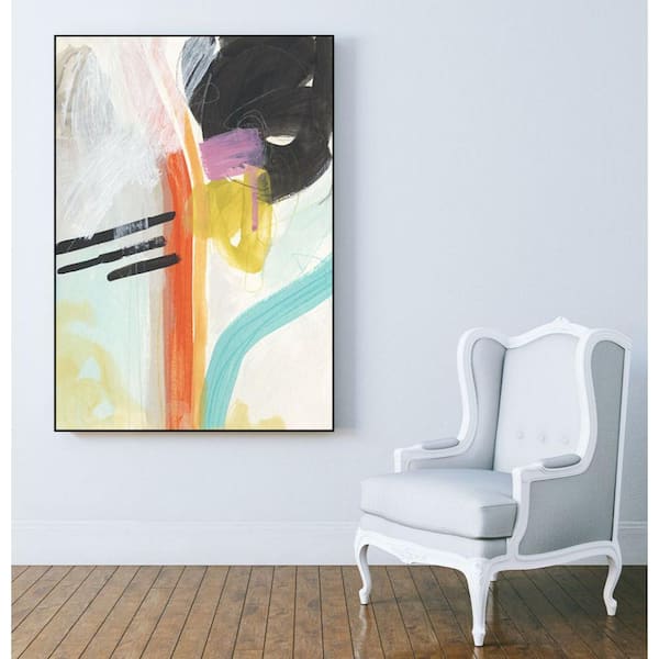 Unbranded 30 in. x 40 in. "Rhythm Variations I" by June Erica Vess Framed Wall Art