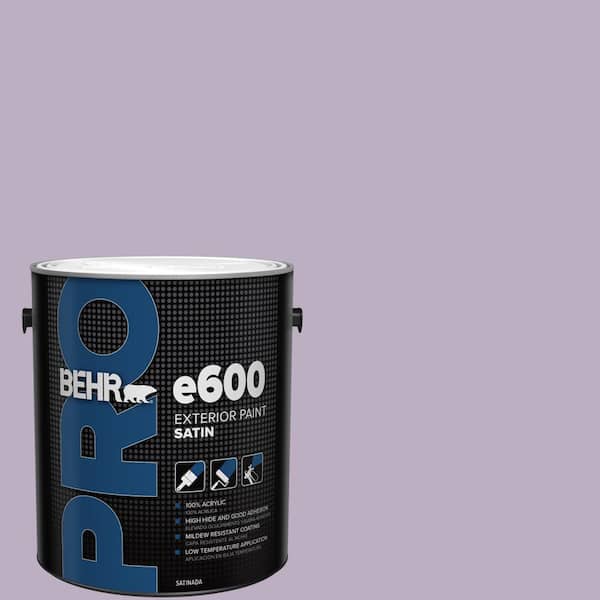 1 gal. #S100-3 Courtly Purple Satin Exterior Paint