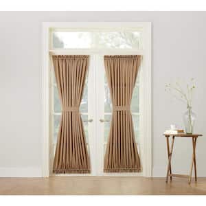 Taupe Solid Rod Pocket Room Darkening Curtain - 54 in. W x 72 in. L