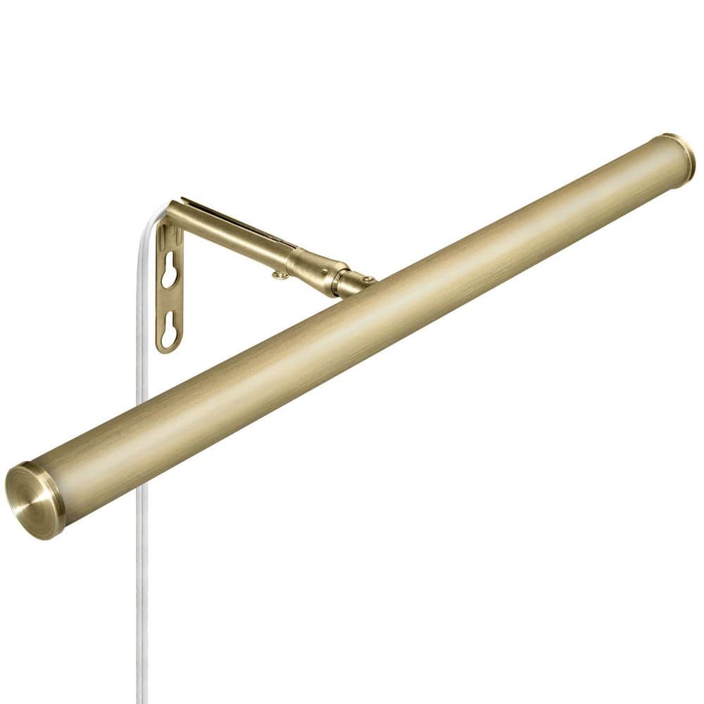 Traditional 14" Antique Brass LED Wall Frame Light with Dimmable Touch