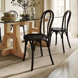 Betsy Commercial Grade Early American Thonet Style Solid Wood Stackable Dining Side Chair (Set of 2)