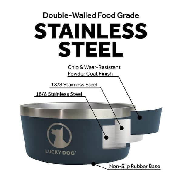 Lucky Dog INDULGE 64 oz. 8 Cup Double Wall Stainless Steel