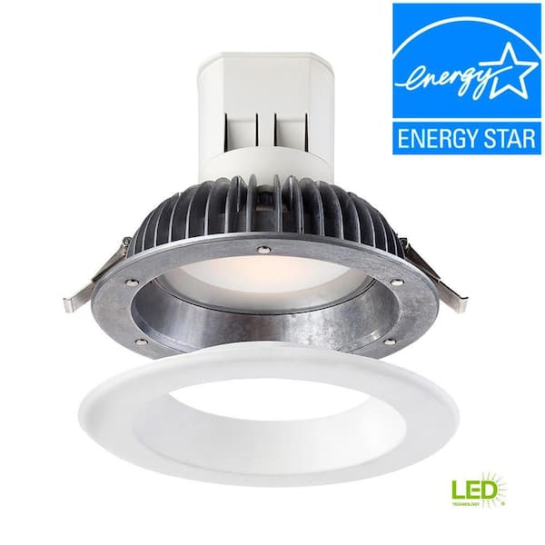 EnviroLite Easy Up 6 in. Bright White LED Recessed Light with 93 CRI, 3500K J-Box (No Can Needed)