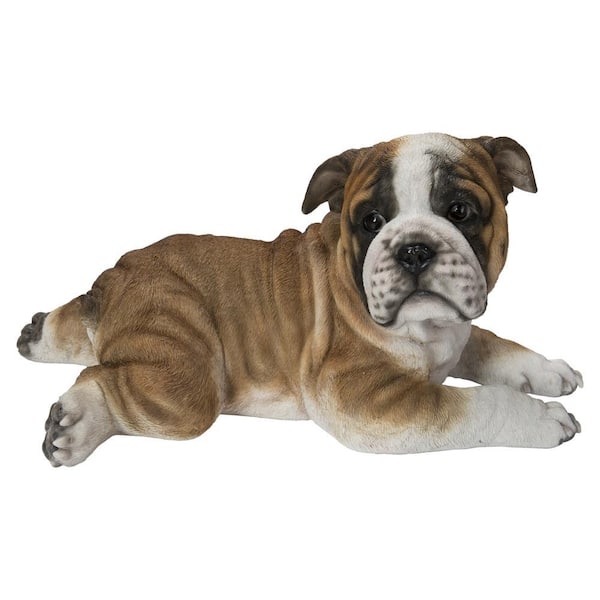 HI-LINE GIFT LTD. Lying Bulldog Pup Statues