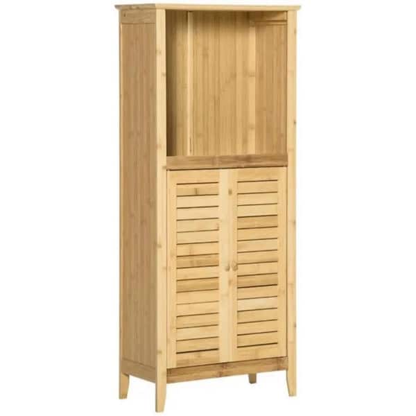 19.75 in. L x 10 in. W x 36.25 in. H Kitchen Cabinet in Yellow with Bathroom Floor Cabinet,10in,Assembled Depth