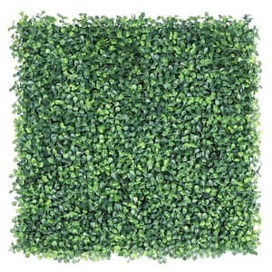 6- Piece 20 in. x 20 in. Artificial Boxwood Hedge Panels, Plastic Greenery