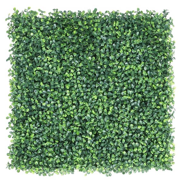 Yaheetech 6- Piece 20 in. x 20 in. Artificial Boxwood Hedge Panels, Plastic Greenery