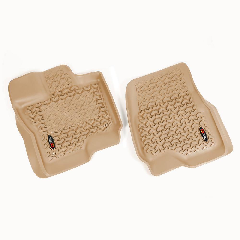 Tan Front Floor Liners 2015-2018 Ford F-150