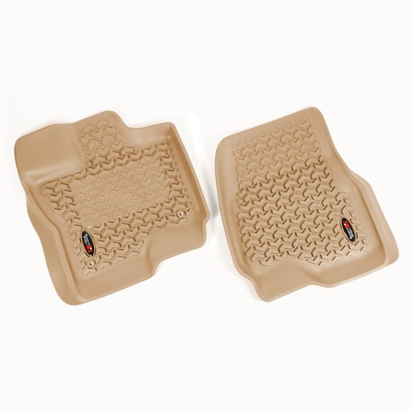 Rugged Ridge Tan Front Floor Liners 2015-2018 Ford F-150