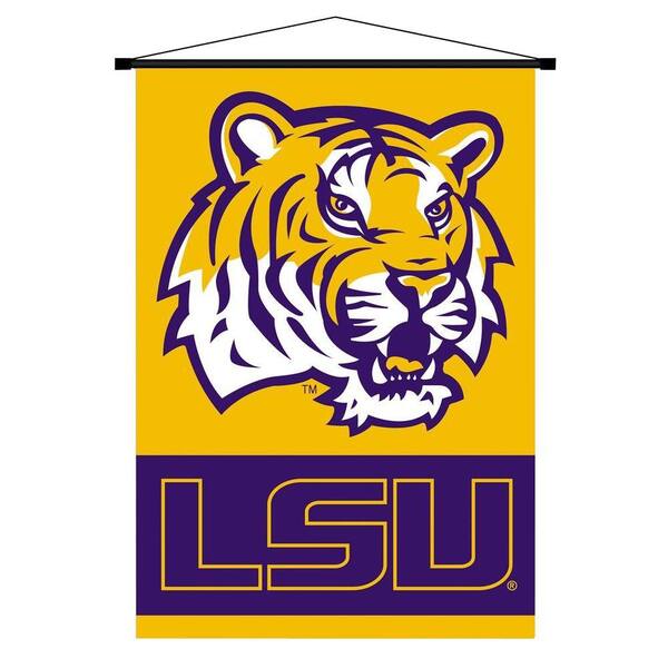 BSI Products NCAA Louisiana State Tigers Indoor 3 ft. 3 in. x 2 ft. 3 in. Banner Scroll