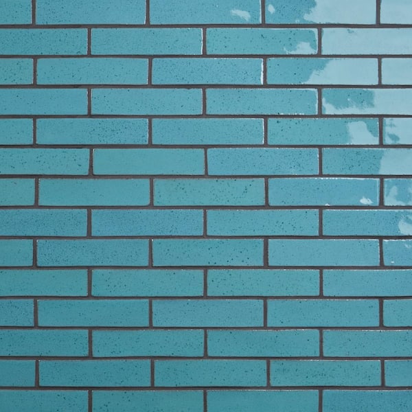 Ivy Hill Tile Orion Blue 1.96 in. x 7.87 in. Glazed Terracotta Clay Subway Wall Tile (5.38 Sq. Ft./Case)