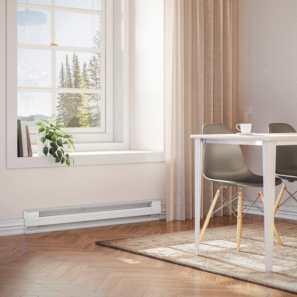 Cadet 4-Foot White Electric Convection Baseboard Heater