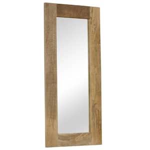 19.7 in. W x 43.3 in. H Rectangular Wood Framed Wall Mount Modern Decor Bathroom Vanity Mirror