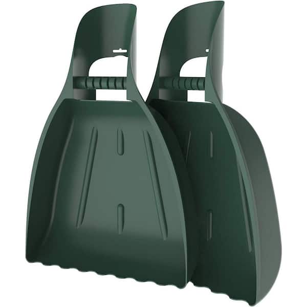 Unbranded 5 in. L Green Handle Garden Leaf Spoon, Lawn and Garden Cleanup Hand Rake